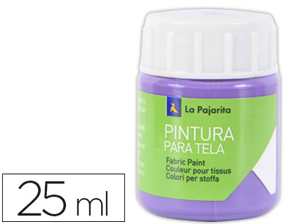 Pintura para tela La Pajarita lila 25ml.